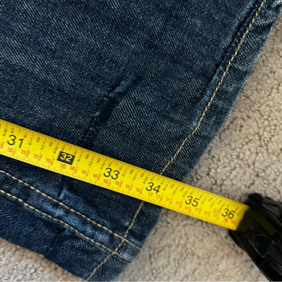 VTG Jimmy Taverniti So Men’s Boot Cut Jeans Sz 33 Beat Up Vintage Resin Y2K NWT - Picture 10 of 15